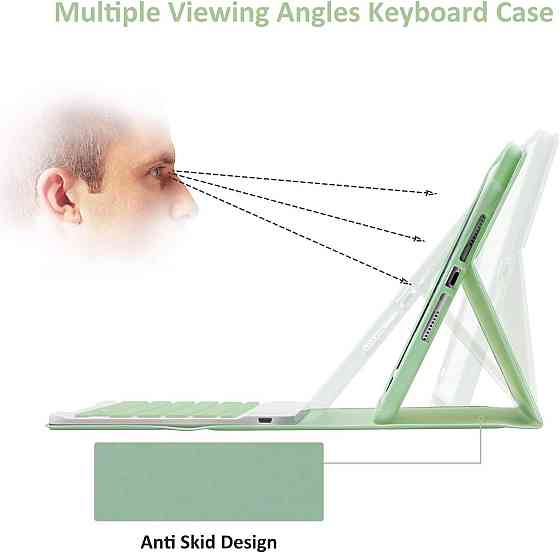 Клавиатурный чехол для iPad 10.2 (2019/2020) Bluetooth съёмная клавиатура подставка держатель для Apple Pencil Киев