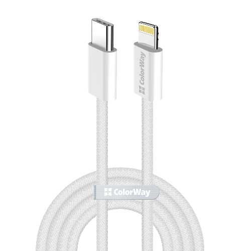 Кабель USB PD Type-C/Lightning ColorWay CW-CBPDCL068-GR 27W 2м сірий Житомир