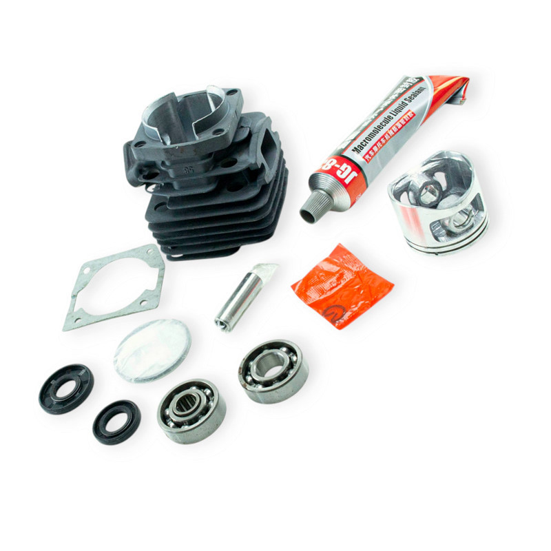 Цилиндр сборе 58 бензопилы Goodluck 58 (d-45,2 мм) черный ARES (сальники, подшипники, герметик) в Мукачево - изображение 1