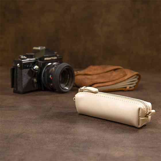 Шкіряна ключниця Бежевий (GRANDE PELLE) Київ