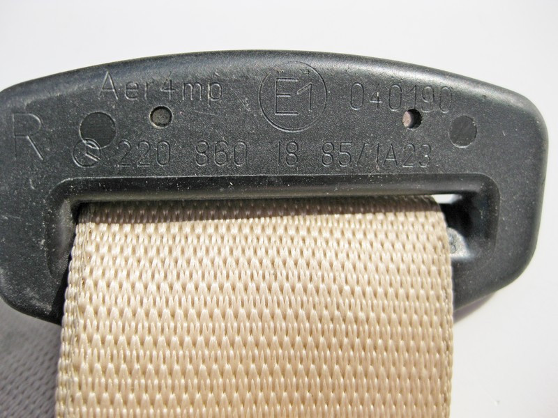 Mercedes-Benz  A2208601885 1A23 Ремінь безпеки задній правий бежевий S-Class W220 Одеса - фото 3