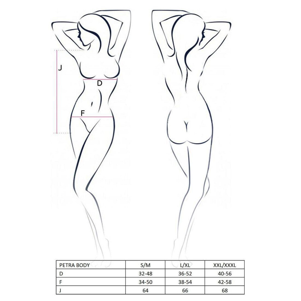 Распродажа!!! Боди-монокини с глубоким декольте PETRA BODY black XXL/XXXL — Passion Exclusive Sex Aura Киев - изображение 4