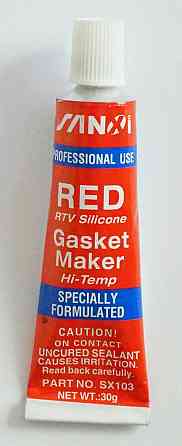 Силіконовий герметик (рідка прокладка) SANOI (повний аналог ABRO) 25 грам (носик в комплекті) (ЧЕРВОНИЙ) Павлоград