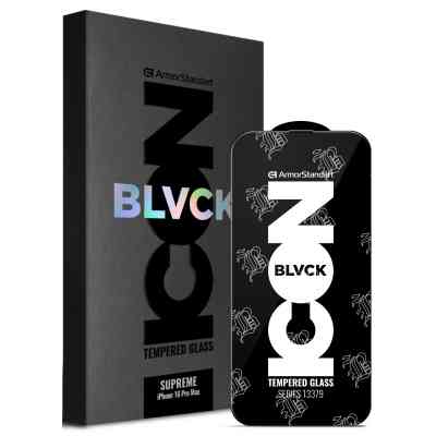Стекло защитное Armorstandart Supreme Black Icon 3D Apple iPhone 16 Pro Max Black (ARM78038) Винница