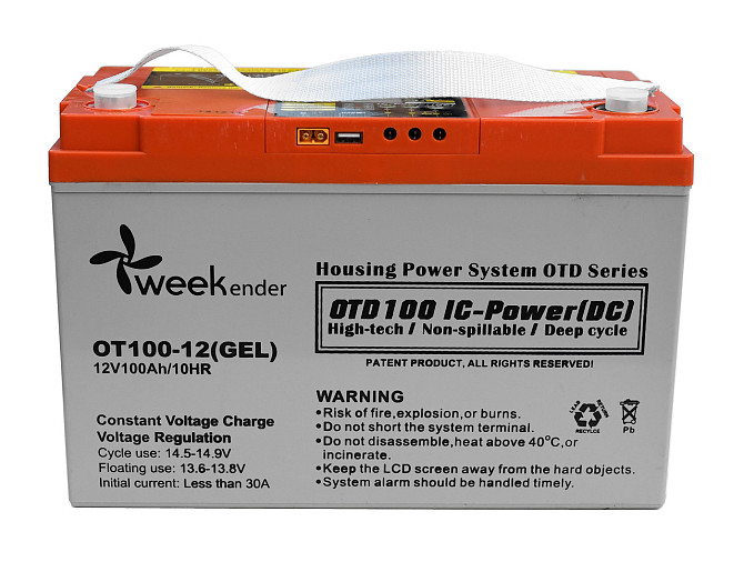 Гелевый Аккумулятор Weekender 100Ah 12V C Дисплеем Днепр - изображение 4