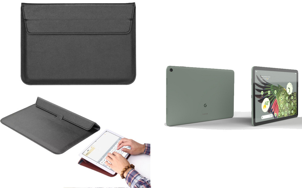 Чохол-конверт VitoCase для Google Pixel Tablet 2023, з функцією підставки для планшета Чорний Київ - фото 1