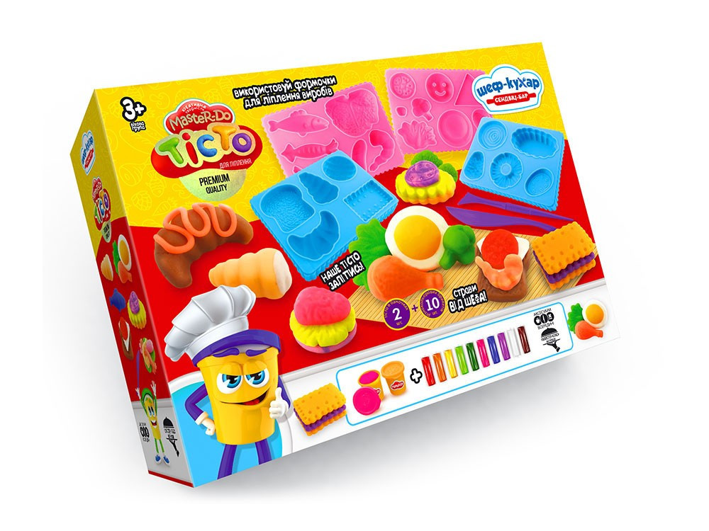 Креативна творчість "Тісто для ліплення Master Do "Шеф-кухар.Сендвіч-бар" укр (6), шт Київ - фото 1