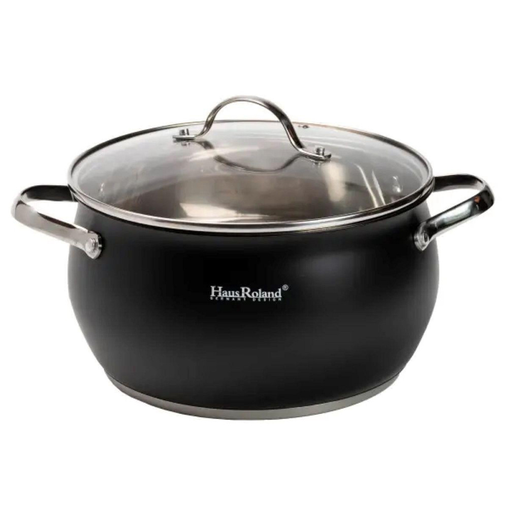 Набор посуды для приготовления из нержавеющей стали 12 предметов, черный HP33548 Киев - изображение 2