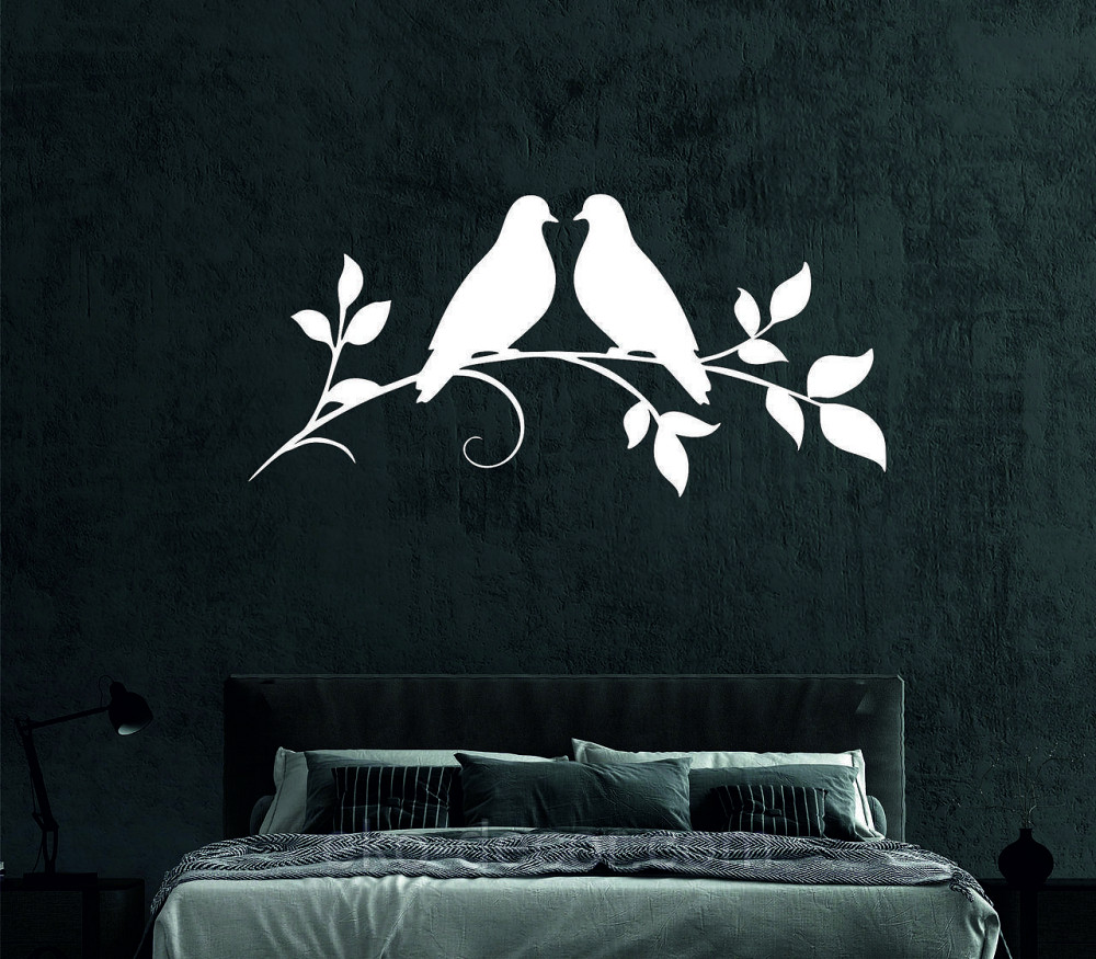 Декоративное настенное Панно «Две птички», Декор на стену 50*36 см, Белый Киев - изображение 3