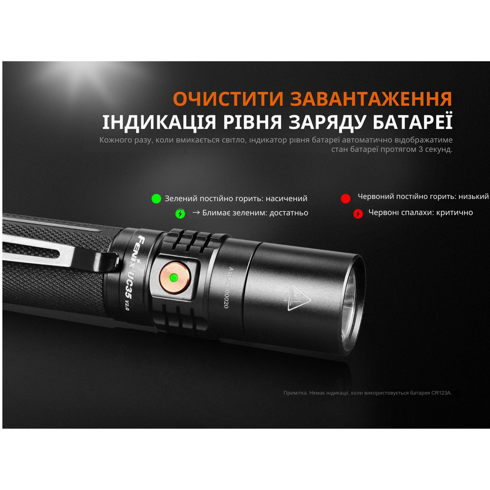 Ліхтар ручний Fenix UC35 V20 CREE XP-L HI V3 Киев - изображение 11