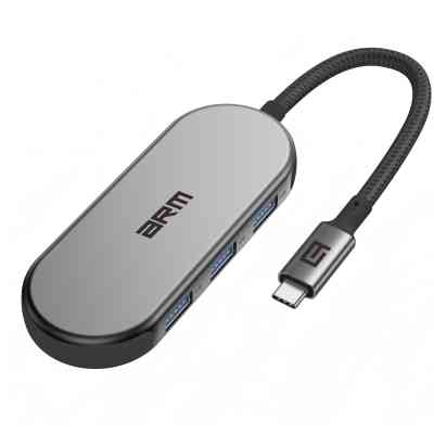 Концентратор Armorstandart USB-C to HDMI 4K, PD, 3USB, SD, microSD Grey (ARM69366) Вінниця