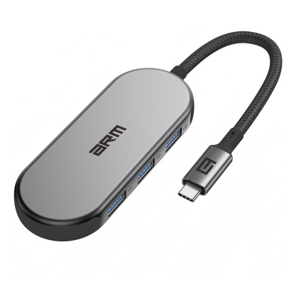 Концентратор Armorstandart USB-C to HDMI 4K, PD, 3USB, SD, microSD Grey (ARM69366) Вінниця - фото 1