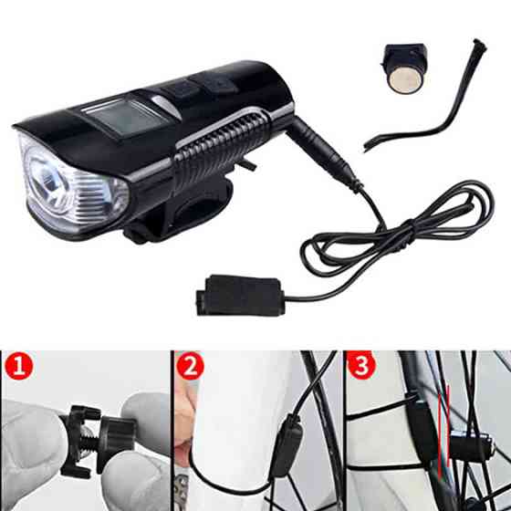 Велосипедний ліхтар waterproof XA-585-T6+2LED, Велофара із зарядкою від usb, Фара led для велосипеда MF-26 Львів