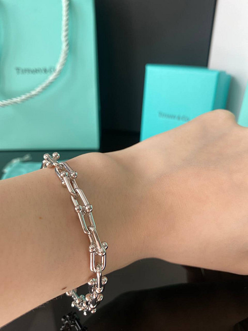 Тиффани браслет HARDWEAR / цепь серебро (покрытие) / упакован в мешочек Tiffany Одесса - изображение 1
