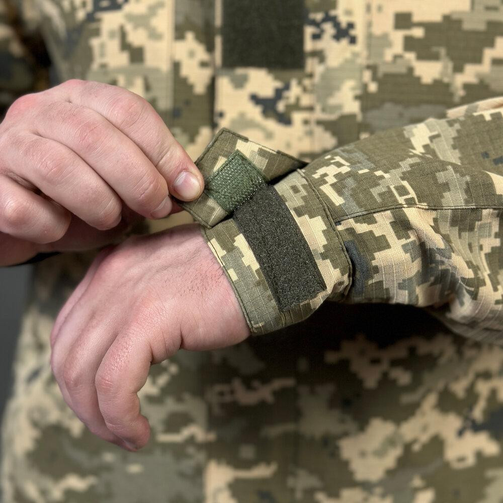 Чоловічий тактичний кітель демісезонний з кишенями піксель Pobedov Rip-Stop XL Київ - фото 7