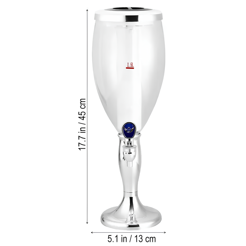 Резервуар для Пива RESTEQ 1,5л, Пивний диспенсер, ємність з підсвічуванням та льодом. Кубок, пивна вежа, штоф Київ - фото 4