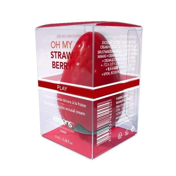 Збуджувальний крем для сосків EXSENS Oh My Strawberry (8 мл) з жожоба та олією ши, їстівний Sex Aura Київ - фото 1