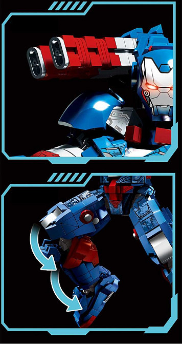 Конструктор Залізна людина Iron Man патріот,1865 деталь Київ - фото 3