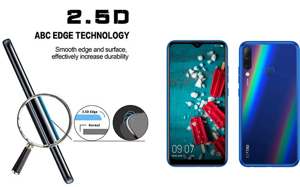 Защитное стекло ArmorGlass для Tecno Camon 11S (CB7) – устойчивое к царапинам и ударам Киев - изображение 2