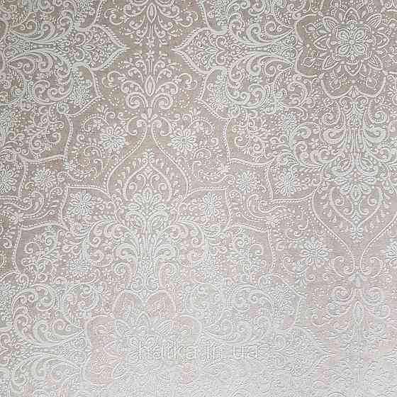 Шпалери флізелінові еко Rasch Kerala 0.53х10 м вензелі східний малюнок білі сріблясті бежеві Київ