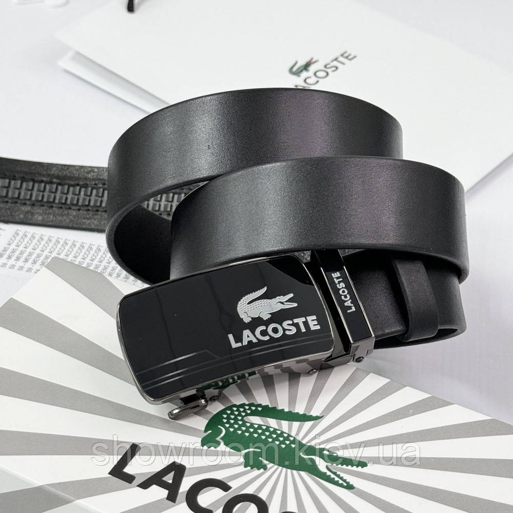 Мужской кожаный брендовый ремень с пряжкой автомат (990) Киев - изображение 8