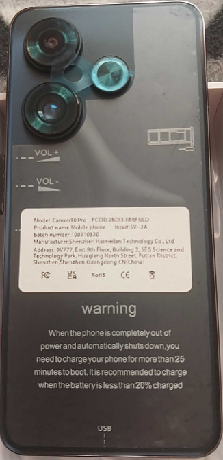 Camon 30 Pro новий.2/16 Гб. Київ - фото 1