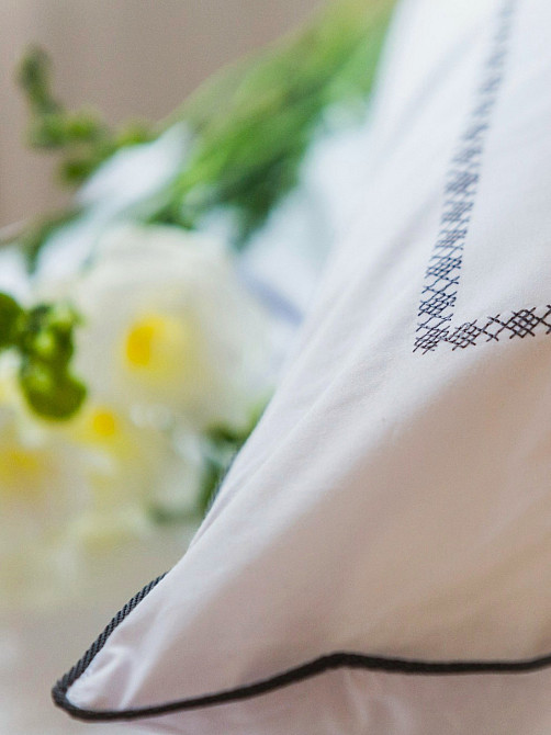 Ecotton Комплект постільної білизни Ecotton Євро з вишивкою та кантом український хрестик Graph Коломия - фото 6