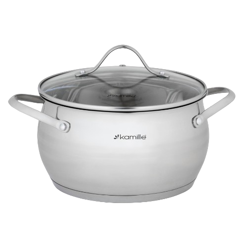 Набір каструль 6 предметів (каструлі 2,1/3,7/6,1л) нержавіюча сталь 5911 KAMILLE Житомир - изображение 2