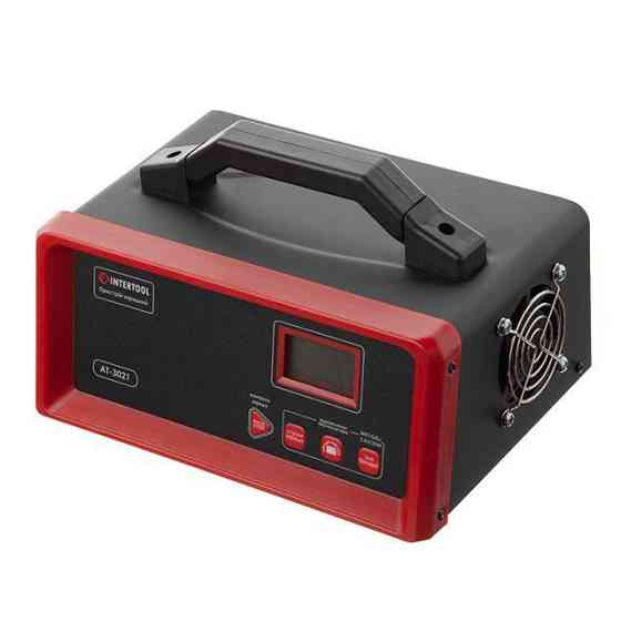 Зарядний пристрій 12 В, 5/10/15/20 А, 230 В, режим реанімації (десульфатації) акумулятора INTERTOOL AT-3021 Коломия
