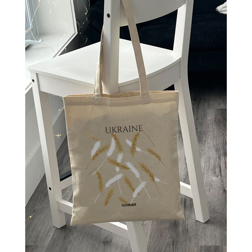 Екошопер BookOpt BK4007 Ukraine (Колоски) бежевий Киев - изображение 8