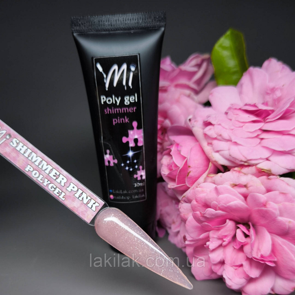 Полігель Mi Shimmer Pink (в тюбику) 30мл Херсон - фото 1