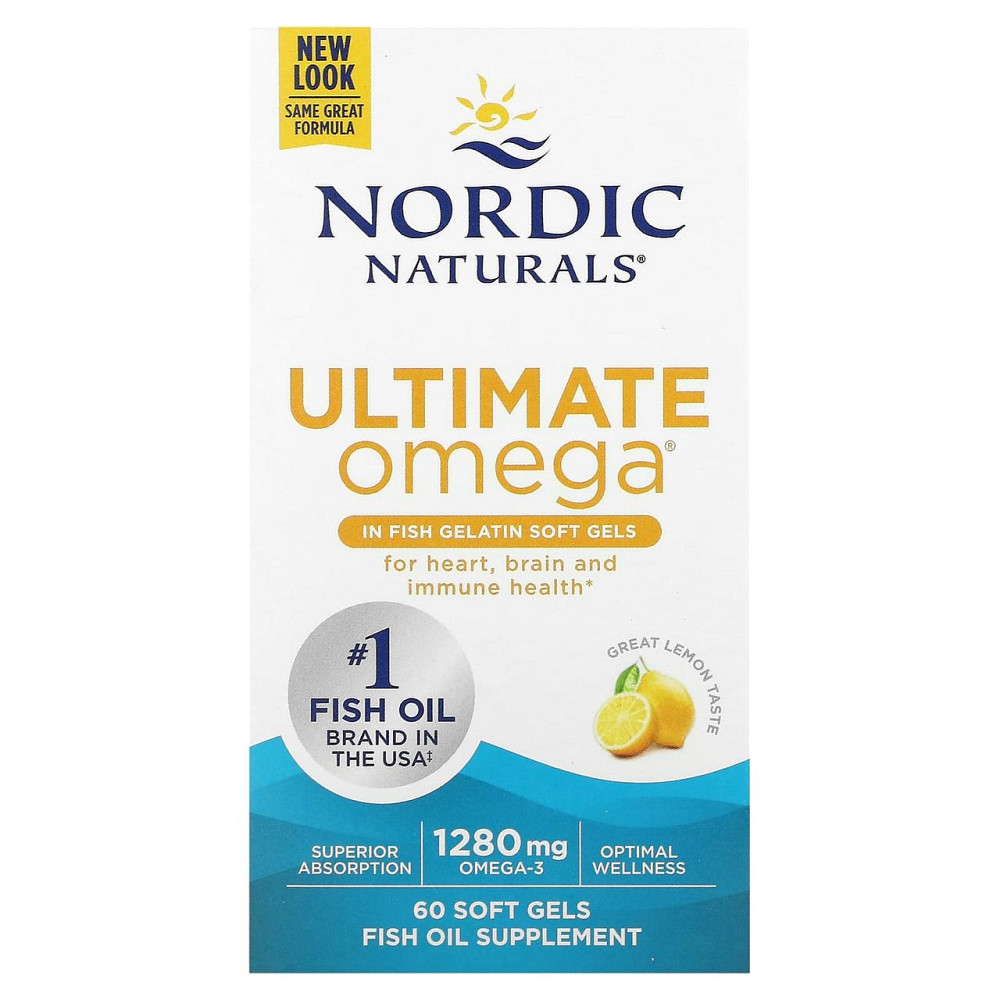 Омега-3 (риб'ячого жиру) Nordic Naturals Ultimate Omega 640 мг 60 гел капс лимон Київ - фото 2