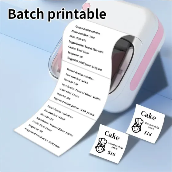 Мини-принтер для этикеток без чернил, портативная термопечатающая машина B-3 Коломия