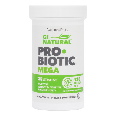 Пробіотики Natures Plus Пробіотики Мега, Probiotic Mega, Nature's Plus, 120 млрд КУО (NAP-43902) Вінниця - фото 1
