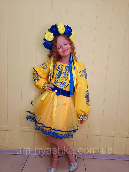 Дитяча вишиванка Троянда на жовтому Кривий Ріг - фото 18