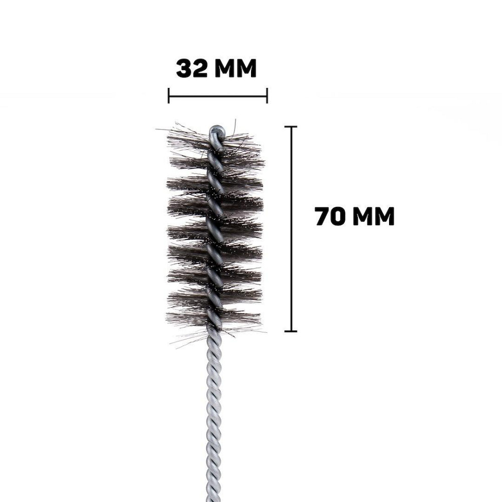 Йоржик дротяний "GeKo" з нержавійки загальною довжиною 200мм, довжиною йоржика 70мм, діаметром 32мм Киев - изображение 2