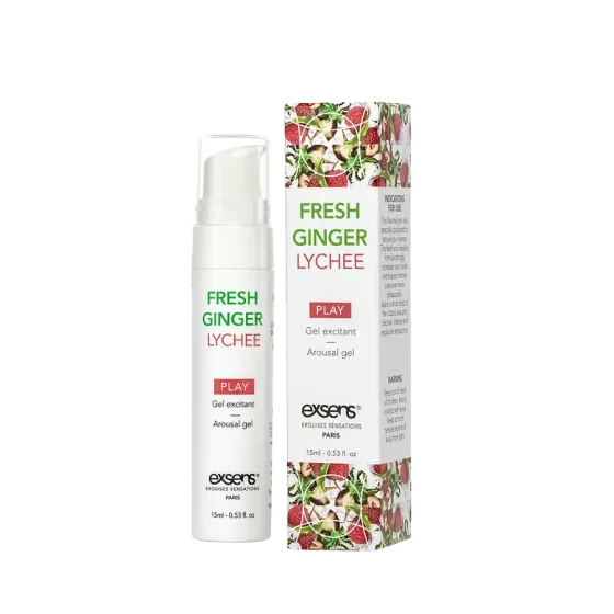 Стимулювальний гель EXSENS Kissable Fresh Ginger Litchi 15мл, можна для поцілунків, охолоджувальний Львов