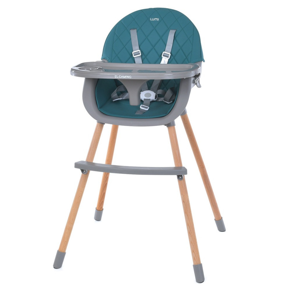 Стільчик для годування LUMI ME 1111 Teal екошкіра Вінниця - фото 1