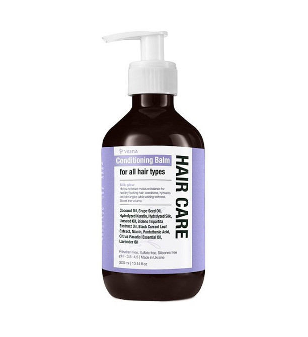 Бальзам-кондиціонер для волосся Шовковий блиск Vesna 300 мл Київ - фото 1