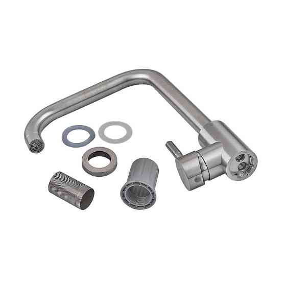 Кухонный смеситель Armata SUS-011-G(N) из нержавеющей стали без подвода (CH6487) Харьков