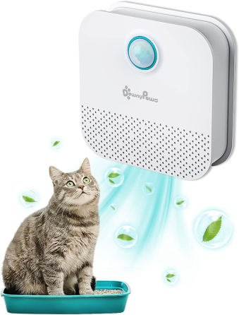 Умный нейтрализатор запаха DownyPaws для кошачьего туалета, 4000 мАч, датчик движения, до 14 дней, USB, White Киев