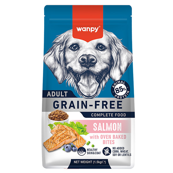 Wanpy Adult Dog Grain Free Salmon ВАНПИ ЛОСОСЬ ДЛЯ СОБАК сухой беззерновой корм Киев - изображение 1