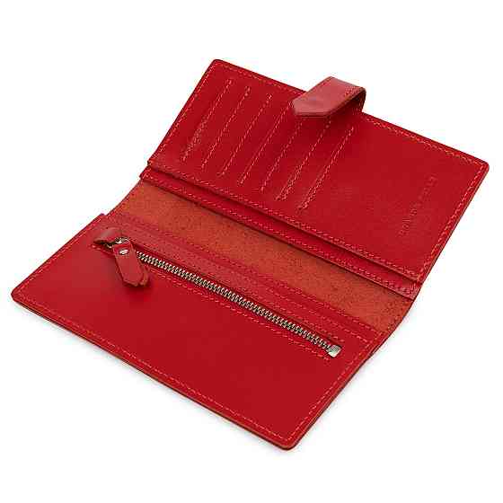 Шкіряне жіноче портмоне GRANDE PELLE 11516 Червоний Київ