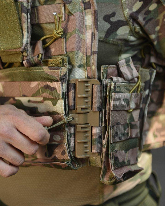 Плитоноска Мультикам зі швидким скиданням. MOLLE 11 підсумків ВТ76599 Одеса - фото 7