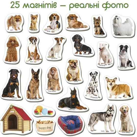 Детский развивающий набор магнитов 