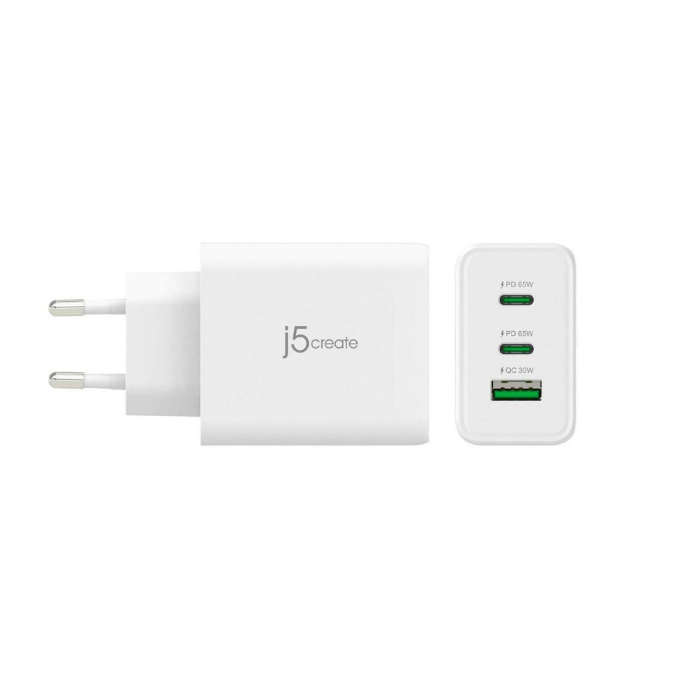 Мережевий зарядний пристрій J5create GaN USB-C 65 W White (JUP3365E-EN) ( 21096 ) Харьков - изображение 3