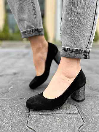 Nivelle Туфлі жіночі NIVELLE чорні замша натуральна каблук 6 см (1529/6030-6045) Коломия