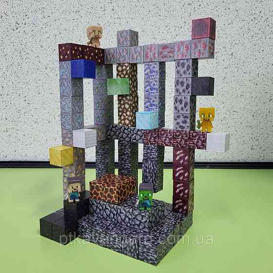 Магнітний конструктор майнкрафт печера 121 магнітних блока Dream World LZCK 058 Хмельницький