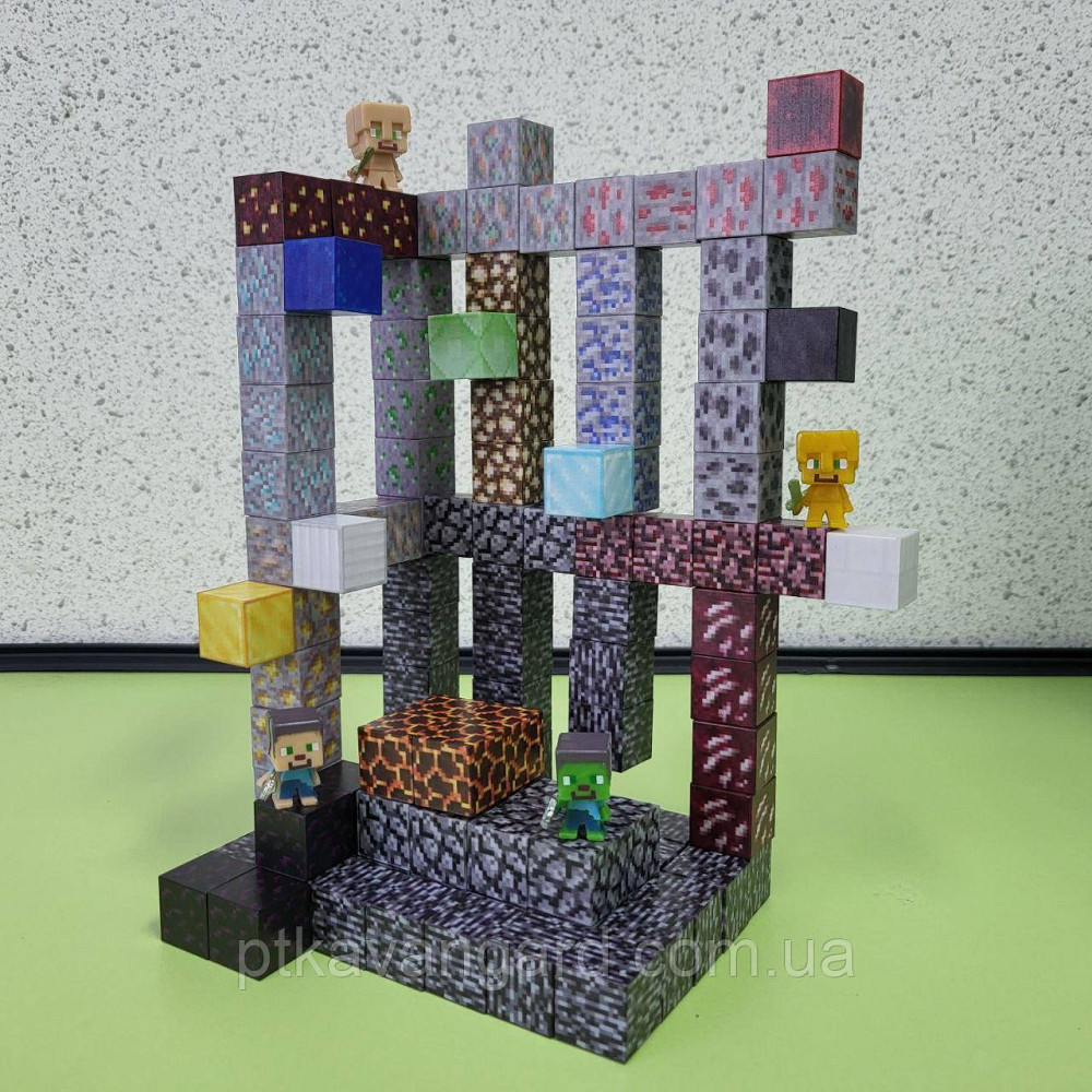 Магнітний конструктор майнкрафт печера 121 магнітних блока Dream World LZCK 058 Хмельницький - фото 1