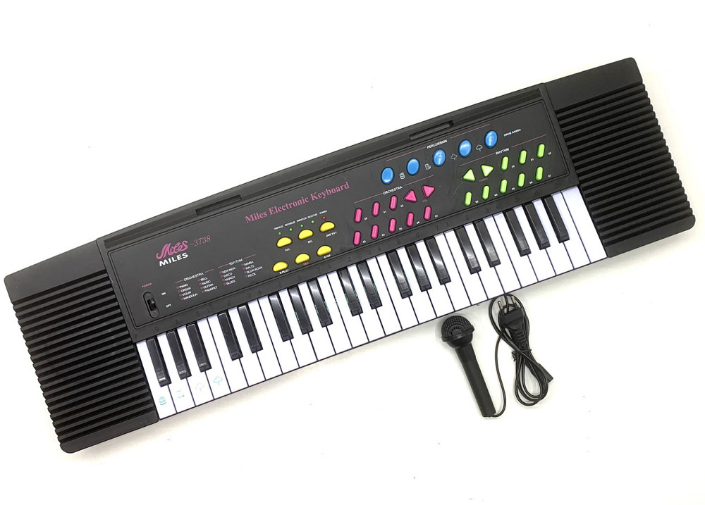 Синтезатор Limo Toy дитячий з мікрофоном та USB 44 клавіші Чорний (3738) Чернігів - фото 5